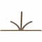 Ekena Millwork Richland Smooth Timber Gable Bracket, Douglas Fir, 96"W x 60"H x 1 1/2"D x 3 1/2"F, 15/12 Pitch GBW096X60X0204RIC00SDF - alternate 5